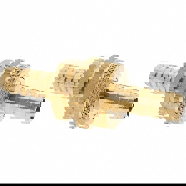 Garden Hose Coupler: Standard Shank Male/Female Set, 3/4 x 1/2